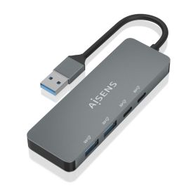 Hub USB Aisens A106-0696 Gris (1 unidad) Precio: 21.95000016. SKU: B1JHQLH4Q6