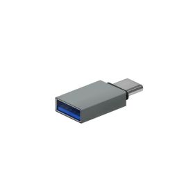 Adaptador USB 3.2 Aisens A108-0718/ USB Hembra - USB Tipo-C Macho/ Gris