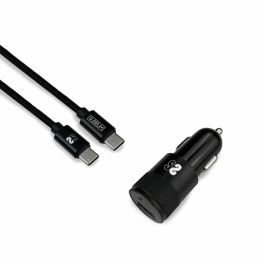 Cargador de Coche USB Universal + Cable USB C Subblim Cargador Ultra Rapido Coche 2xUSB PD18W+QC3.0 + Cable C to C Black Precio: 24.95000035. SKU: S5622239