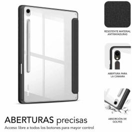 Funda Subblim Clear Shock para Tablet Samsung S9 11"/ S9 FE 10.9"/ Negra