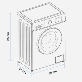 Lavadora Universal Blue IBIZA 4008W 1200 rpm 8 kg