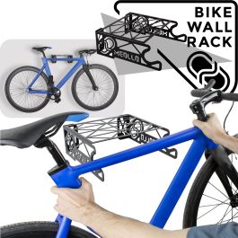Soporte de pared para bicicleta Meollo Acero al carbono 30 x 30 x 10 cm (2 Unidades)