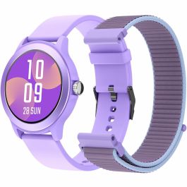 Smartwatch SPC Smartee Duo Vivo 9651T/ Notificaciones/ Frecuencia Cardíaca/ Púrpura/ Incluye Correa Extra