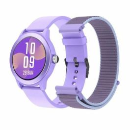 Smartwatch SPC Smartee Duo Vivo 9651T/ Notificaciones/ Frecuencia Cardíaca/ Púrpura/ Incluye Correa Extra Precio: 37.8900005. SKU: B1BJE7JDME