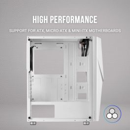 Caja Ordenador Mars Gaming Mc777 W Blanco