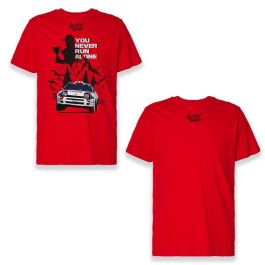 Camiseta de Manga Corta Hombre RADIKAL YOU NEVER RUN ALONE Rojo L