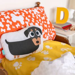 Juego de funda nórdica HappyFriday Multicolor Cama de 80/90 Perro 2 Piezas