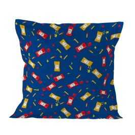 Funda de almohada HappyFriday Baleno Teen Blue Hotdog Multicolor 80 x 80 cm Precio: 6.50000021. SKU: B1DV8TBK8B