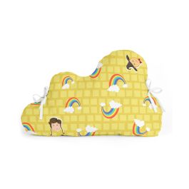 Protector de Cuna HappyFriday Basic Kids Yellow bricks Multicolor 60 x 40 cm