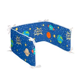 Protector de Cuna HappyFriday Mr Fox Space rocket Multicolor 210 x 40 cm