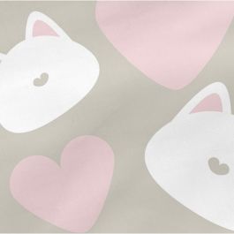 Funda de almohada HappyFriday Happynois Kitty Multicolor 60 x 70 cm