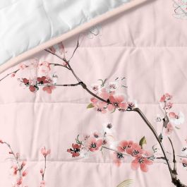 Colcha HappyFriday HF Chinoiserie Multicolor Rosa 270 x 260 cm