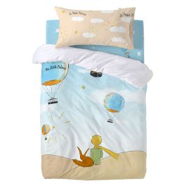 Funda de almohada HappyFriday Le Petit Prince Montgolfiere Multicolor 50 x 75 cm