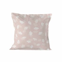 Funda de almohada HappyFriday Basic Kids Clouds Rosa 80 x 80 cm