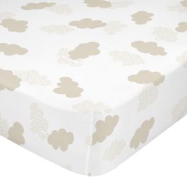 Sábana Bajera HappyFriday BASIC KIDS Blanco Beige 70 x 140 x 14 cm Nubes Precio: 18.7549994797. SKU: B14KTQQQ63