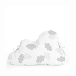 Protector de Cuna HappyFriday Basic Kids Clouds Gris 60 x 40 cm