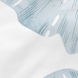 Funda de almohada HappyFriday Blanc Ginkgo Multicolor Cama de 180/200 45 x 110 cm (2 Unidades)