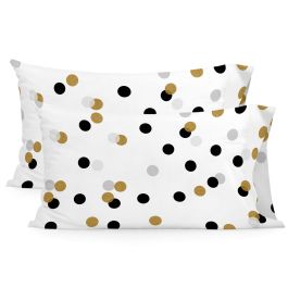 Funda de almohada HappyFriday Blanc Golden Dots Multicolor 50 x 75 cm (2 Unidades)