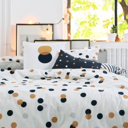 Funda Nórdica HappyFriday Blanc Golden dots Multicolor 180 x 220 cm