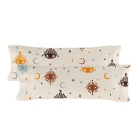 Funda de almohada HappyFriday Aware Mystical Multicolor 45 x 110 cm (2 Unidades)