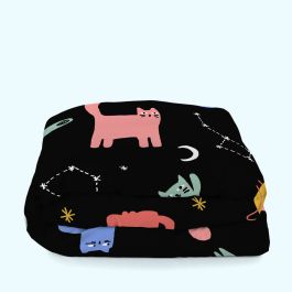 Funda Nórdica HappyFriday Aware Cosmic cats Multicolor 260 x 220 cm