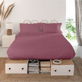 Sábana Encimera HappyFriday Basic Magenta Cama de 80/90