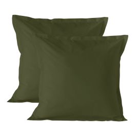Funda de almohada HappyFriday Basic Verde 60 x 60 cm (2 Unidades) Precio: 25.4999998. SKU: B1AMMWX3BD