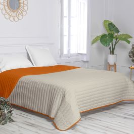 Colcha Reversible HappyFriday Basic Dash Naranja 180 x 260 cm