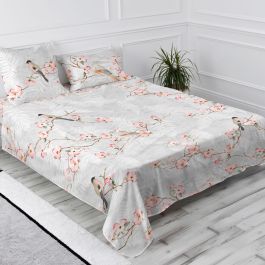 Sábana Encimera HappyFriday Ohara Multicolor Cama de 150/160