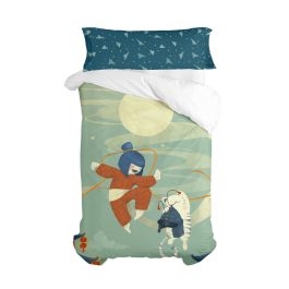 Juego de funda nórdica HappyFriday Mr Fox The warrior Multicolor Cama de 80/90 2 Piezas Precio: 56.2649999032. SKU: B1J8KPEDZB