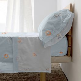 Juego de Sábanas HappyFriday HF Mini Nut Multicolor Cama de 105 2 Piezas