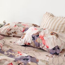 Funda Nórdica HappyFriday White Peonies Multicolor 140 x 200 cm