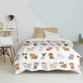 Juego de funda nórdica HappyFriday Mr Fox Cats Multicolor Cama de 80 2 Piezas