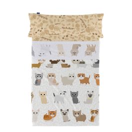 Juego de Sábanas HappyFriday Mr Fox Cats Multicolor Cama de 80/90 2 Piezas Precio: 55.4058996975. SKU: B15DCHLBX8