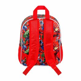 Mochila 3D Pequeña Massive Marvel Los Vengadores Multicolor