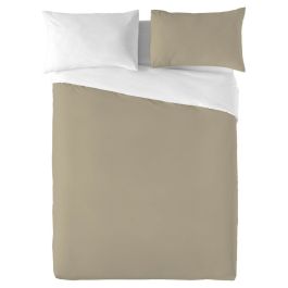 Funda Nórdica Naturals FUNDA NORDICA BICOLOR REVERSIBLE Blanco Beige Cama de 150 Cama de 150/160 240 x 220 cm Reversible Funda Nórdica Naturals FUNDA NORDICA BICOLOR REVERSIBLE Blanco Beige Cama de 150 Cama de 150/160 240 x 220 cm Reversible