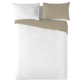 Funda Nórdica Naturals FUNDA NORDICA BICOLOR REVERSIBLE Blanco Beige Cama de 150 Cama de 150/160 240 x 220 cm Reversible Funda Nórdica Naturals FUNDA NORDICA BICOLOR REVERSIBLE Blanco Beige Cama de 150 Cama de 150/160 240 x 220 cm Reversible