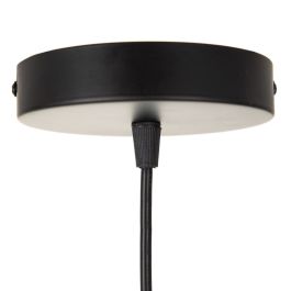 Lámpara de Techo Negro Dorado Metal 30 x 30 x 41 cm