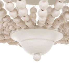 Lámpara de Techo Blanco Madera Metal 40 W 220 V 240 V 220-240 V 40 x 40 x 60 cm Lámpara de Techo Blanco Madera Metal 40 W 220 V 240 V 220-240 V 40 x 40 x 60 cm