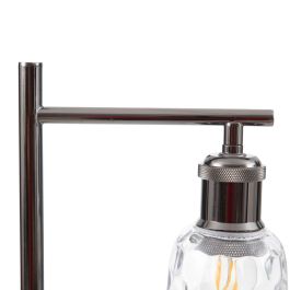 Lámpara de mesa Blanco Gris Plateado Metal Cristal Mármol Hierro 220 V 20 x 16 x 54 cm