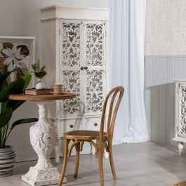 Vitrina SHABBY CHIC 71 x 38 x 171 cm Madera de abeto Madera MDF Vitrina SHABBY CHIC 71 x 38 x 171 cm Madera de abeto Madera MDF