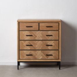 Cajonera SPIKE 80 x 40 x 91,5 cm Natural Metal Madera