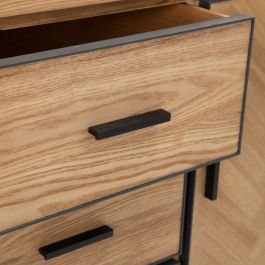 Cajonera SPIKE 80 x 40 x 91,5 cm Natural Metal Madera