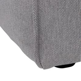 Puff Gris claro Madera Pluma Foam 94 x 94 x 44 cm Moderno Modular