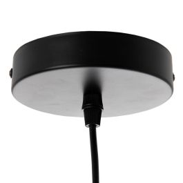 Lámpara de Techo Negro Dorado Metal 16 x 16 x 30 cm