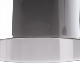 Lámpara de Techo 13 x 13 x 120 cm Cristal Metal Plata Ø 15 cm