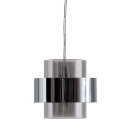 Lámpara de Techo Cristal Metal Plata Ø 10 cm 20 x 20 x 120 cm
