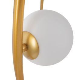 Lámpara de Techo 22 x 22 x 120 cm Cristal Dorado Metal