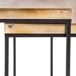Mesa auxiliar Negro 50 x 50 x 50 cm Cobre