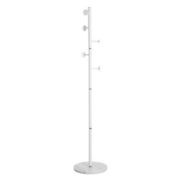 Perchero de Pie 37 x 37 x 174 cm Metal Blanco Perchero de Pie 37 x 37 x 174 cm Metal Blanco